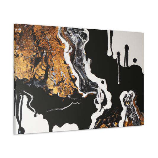 Golden Intricacy Flow. - Canvas