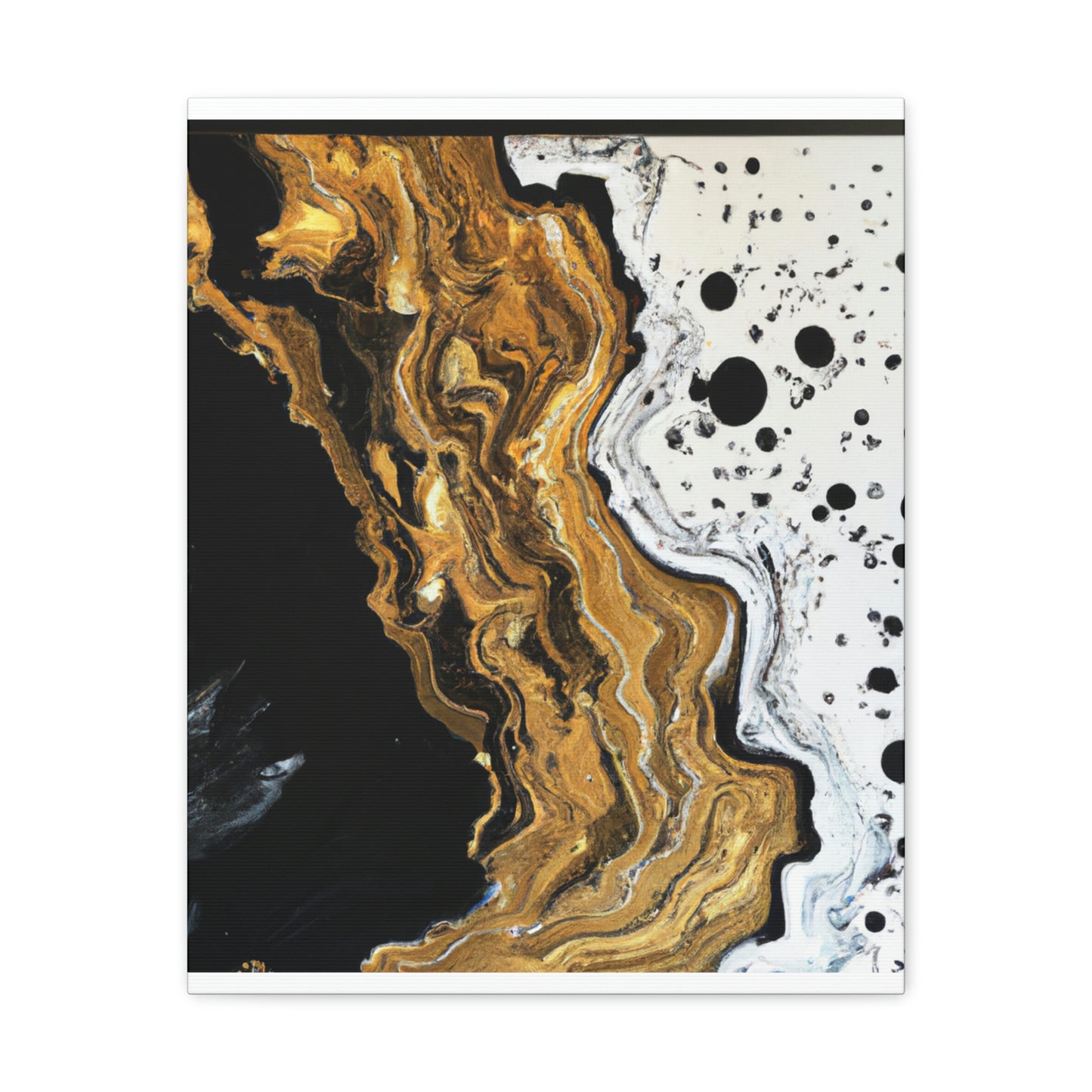 Midnight Gold Glitter - Canvas