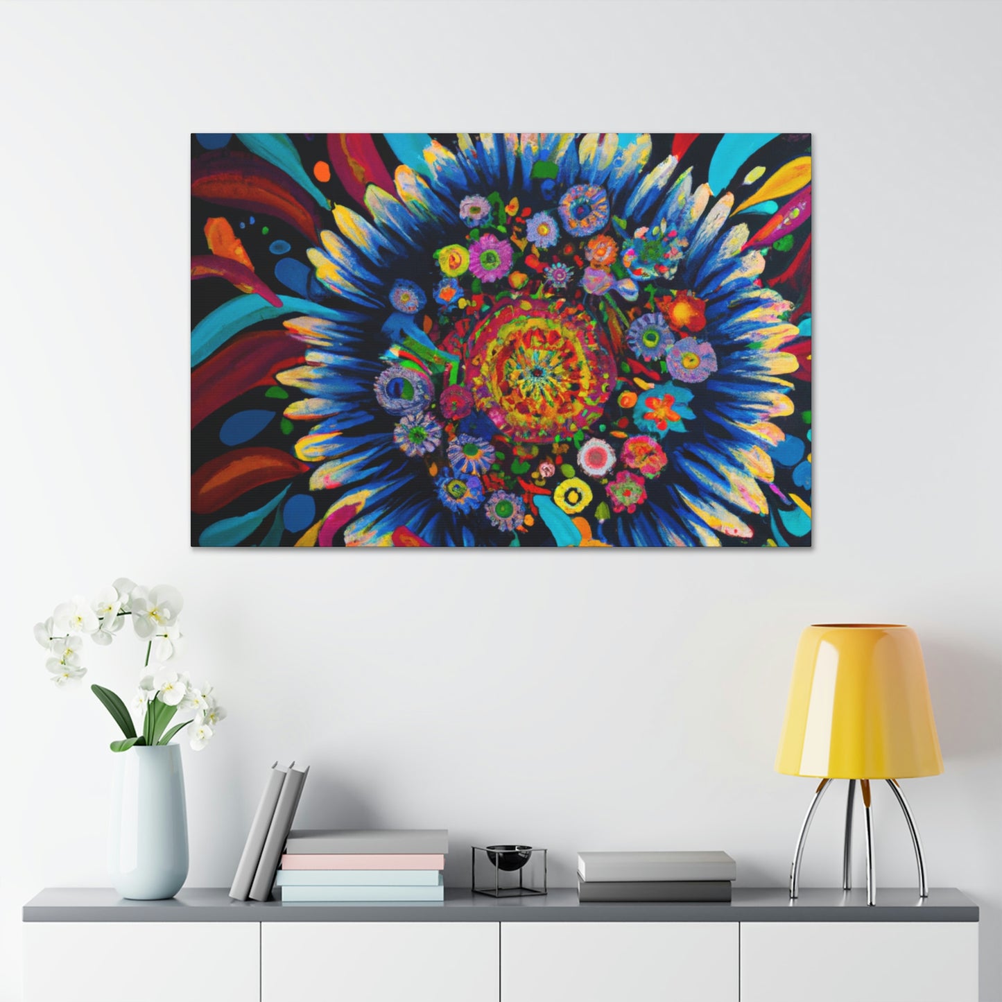 Vibrant Bloom. - Canvas