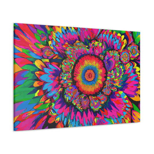 Vivid Floral Burst - Canvas