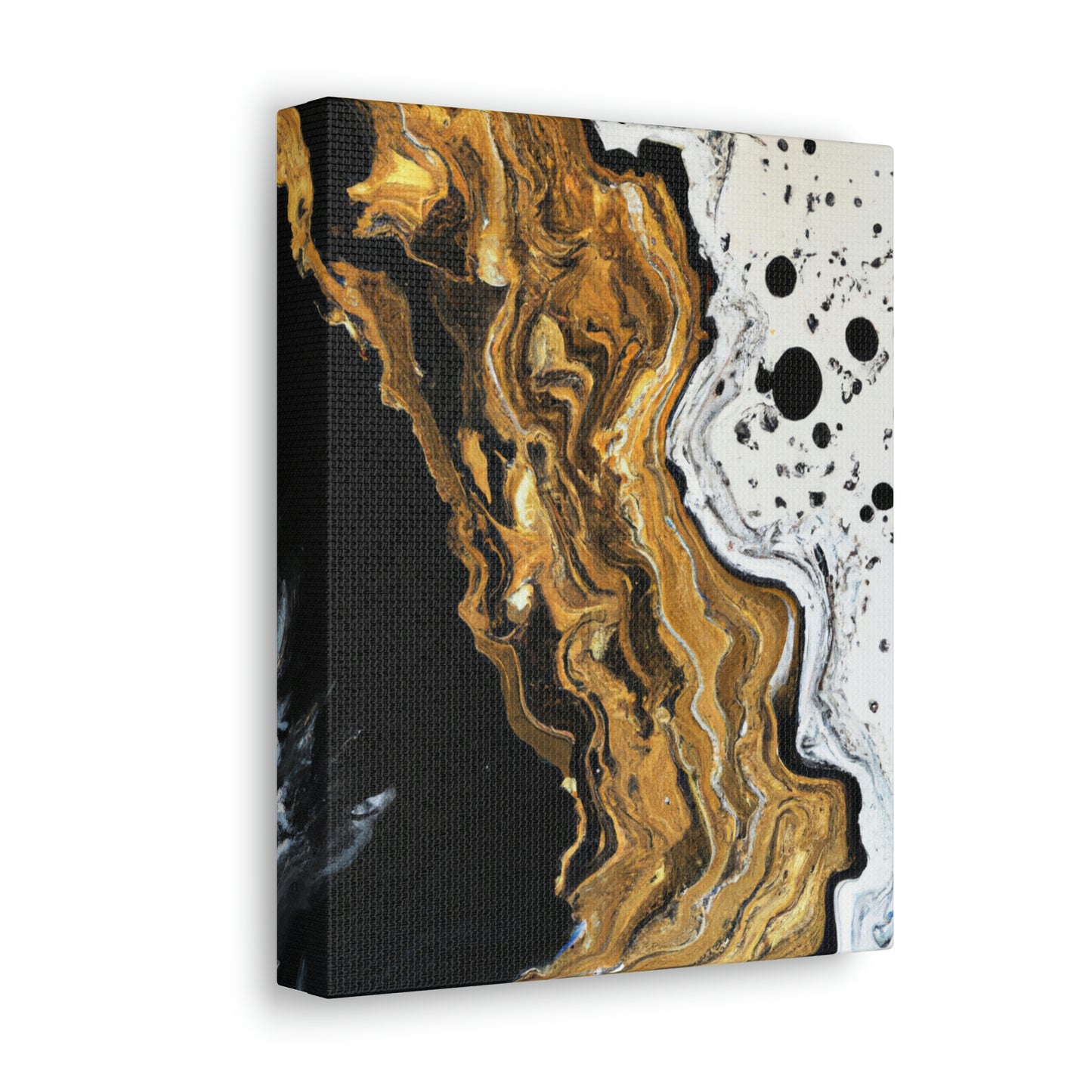 Midnight Gold Glitter - Canvas