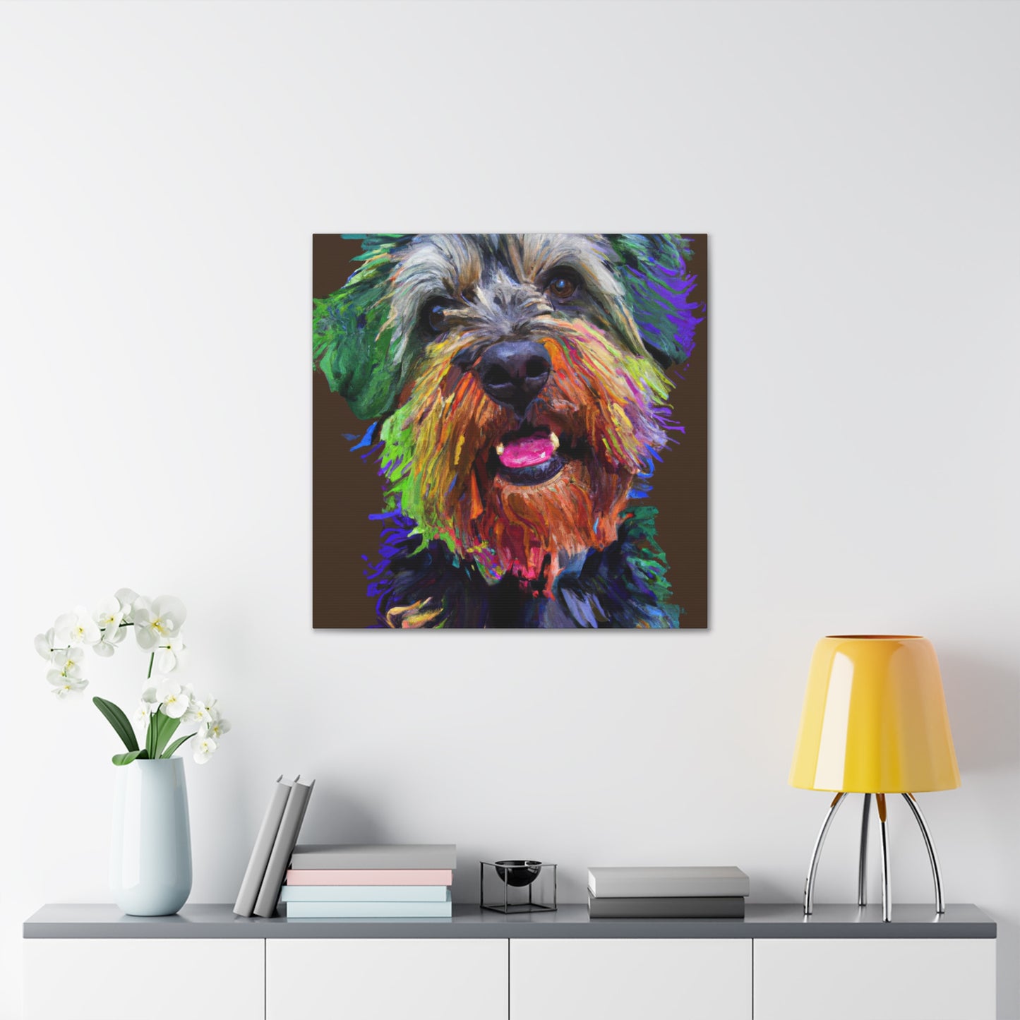 Canine Colorful. - Canvas