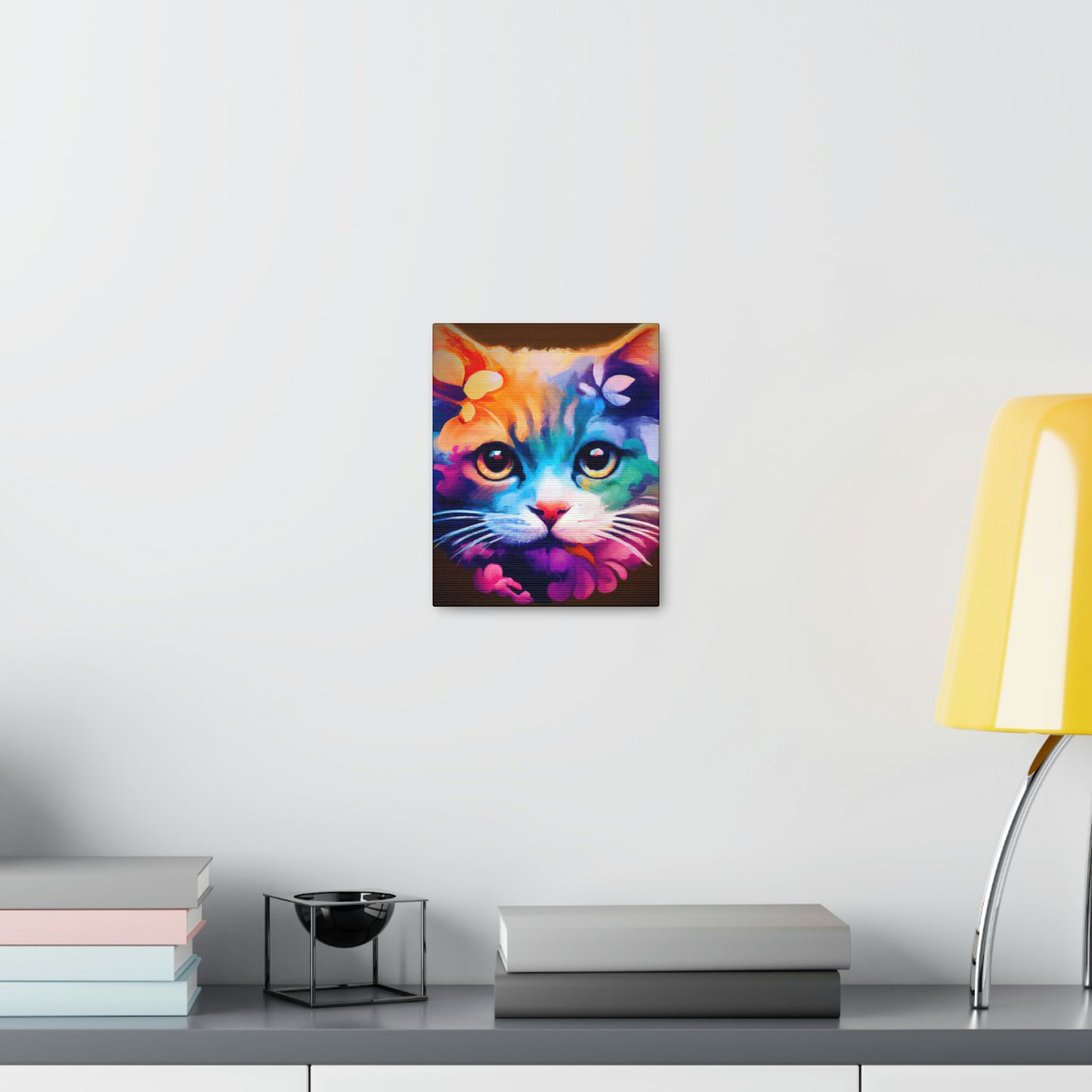 Vibrant Feline. - Canvas