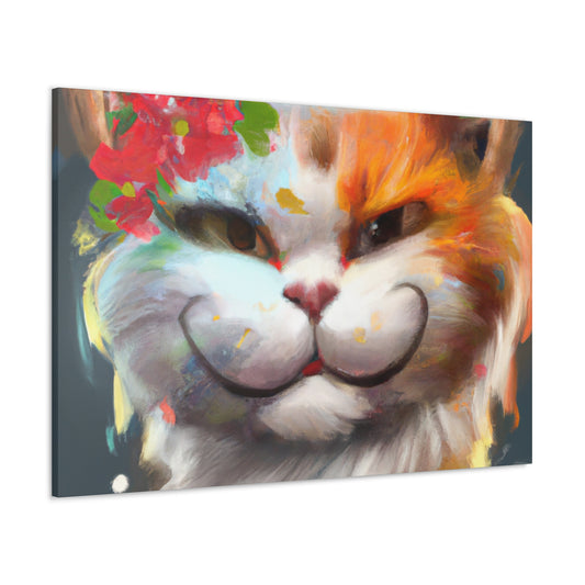 Feline Flora - Canvas