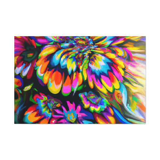 Joyful Bloom. - Canvas