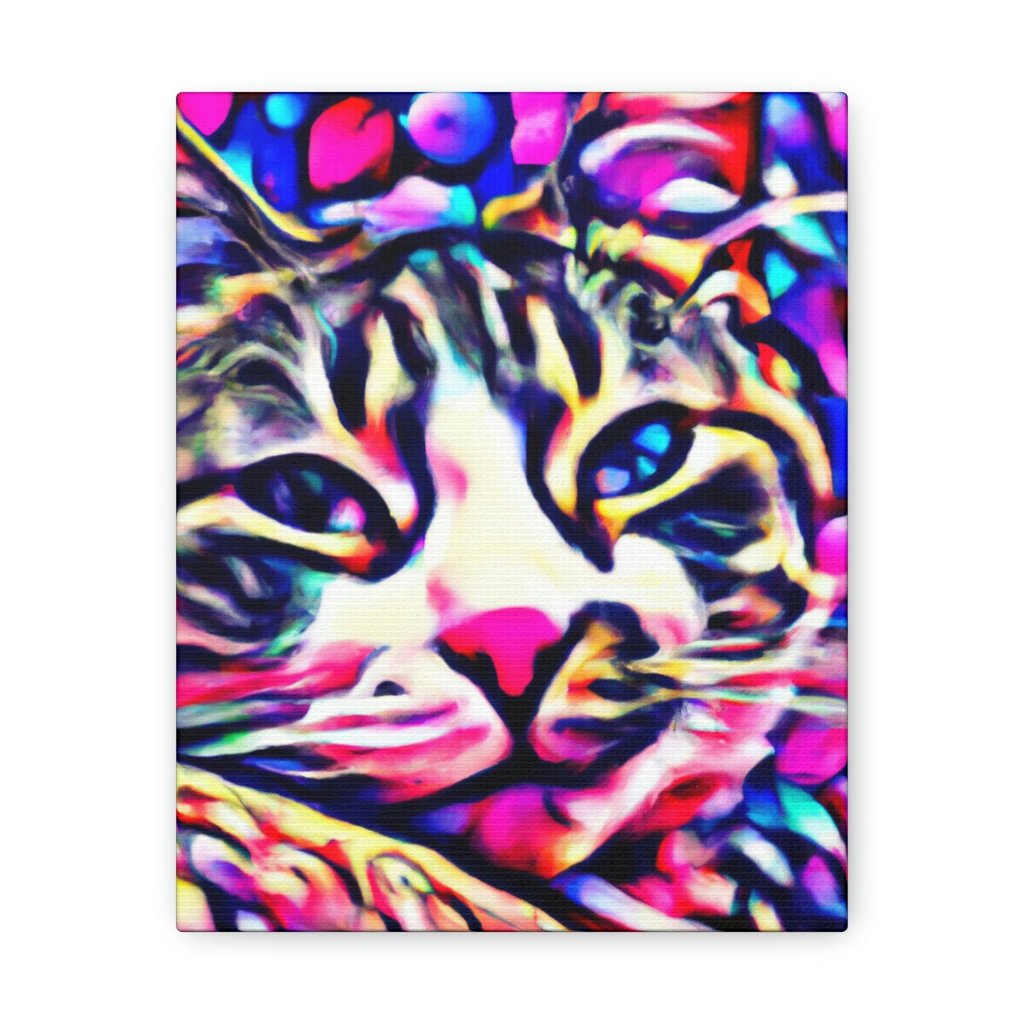 1. Multi-Colored Cat Flux
2. Flowered Digital Mix
3. Flowered Room Cat - Canvas