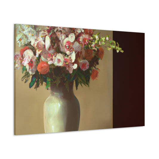 "Beautiful Floral Vase" - Canvas