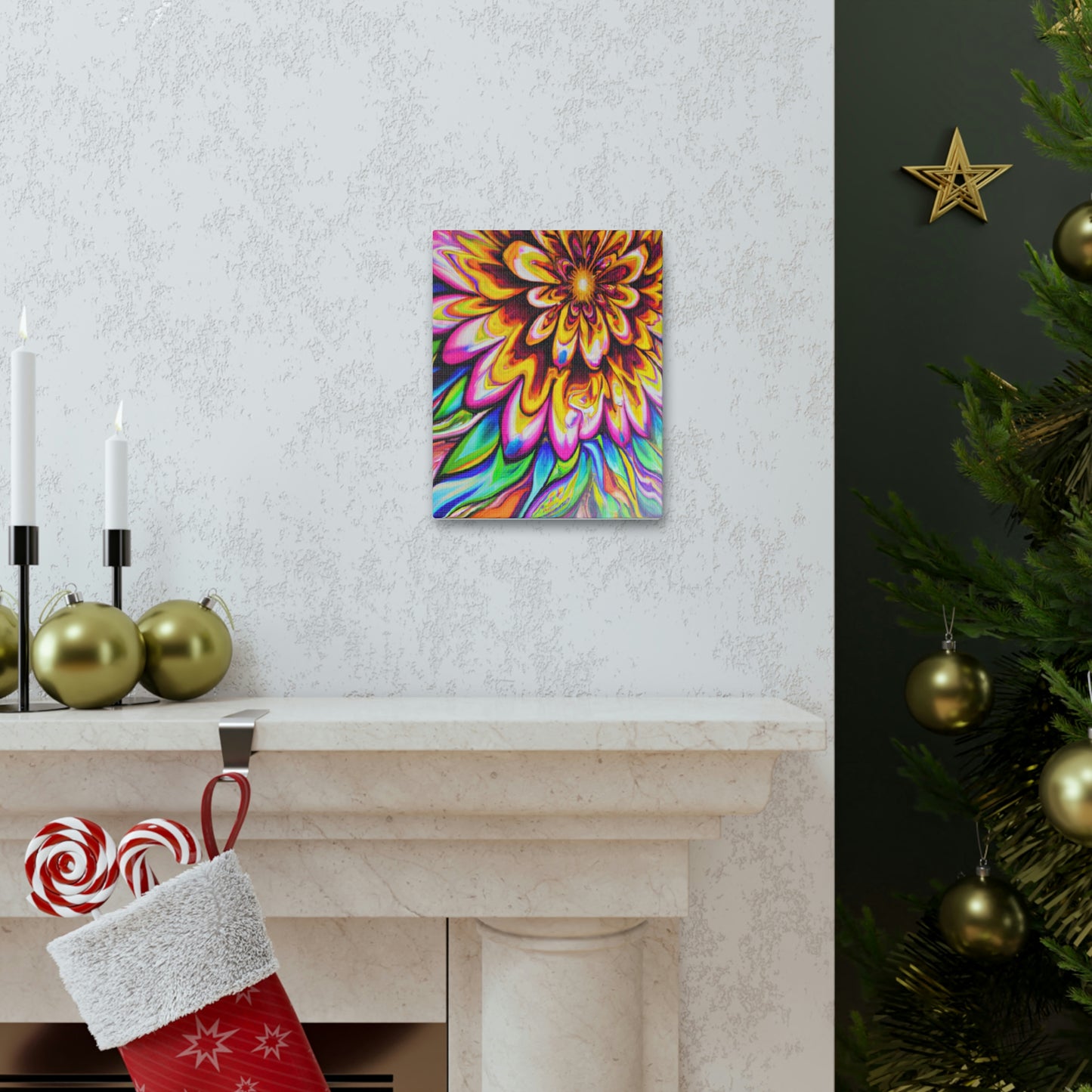 Psychedelic Bloom - Canvas