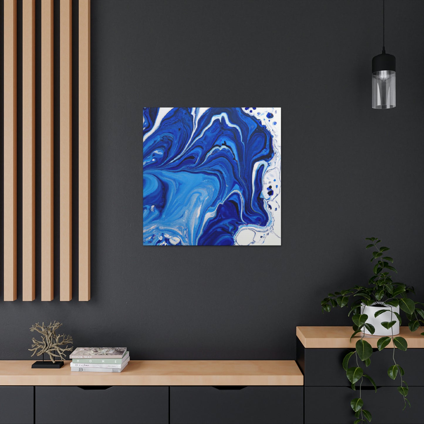 "Aqua Stream" - Canvas