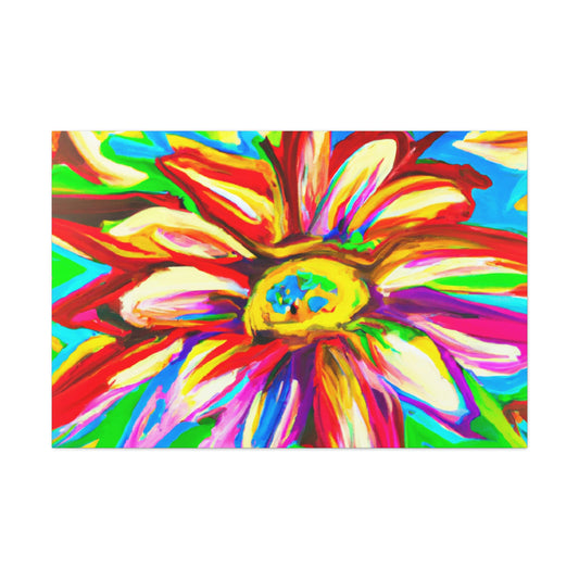 Vivid Floral Vibe. - Canvas