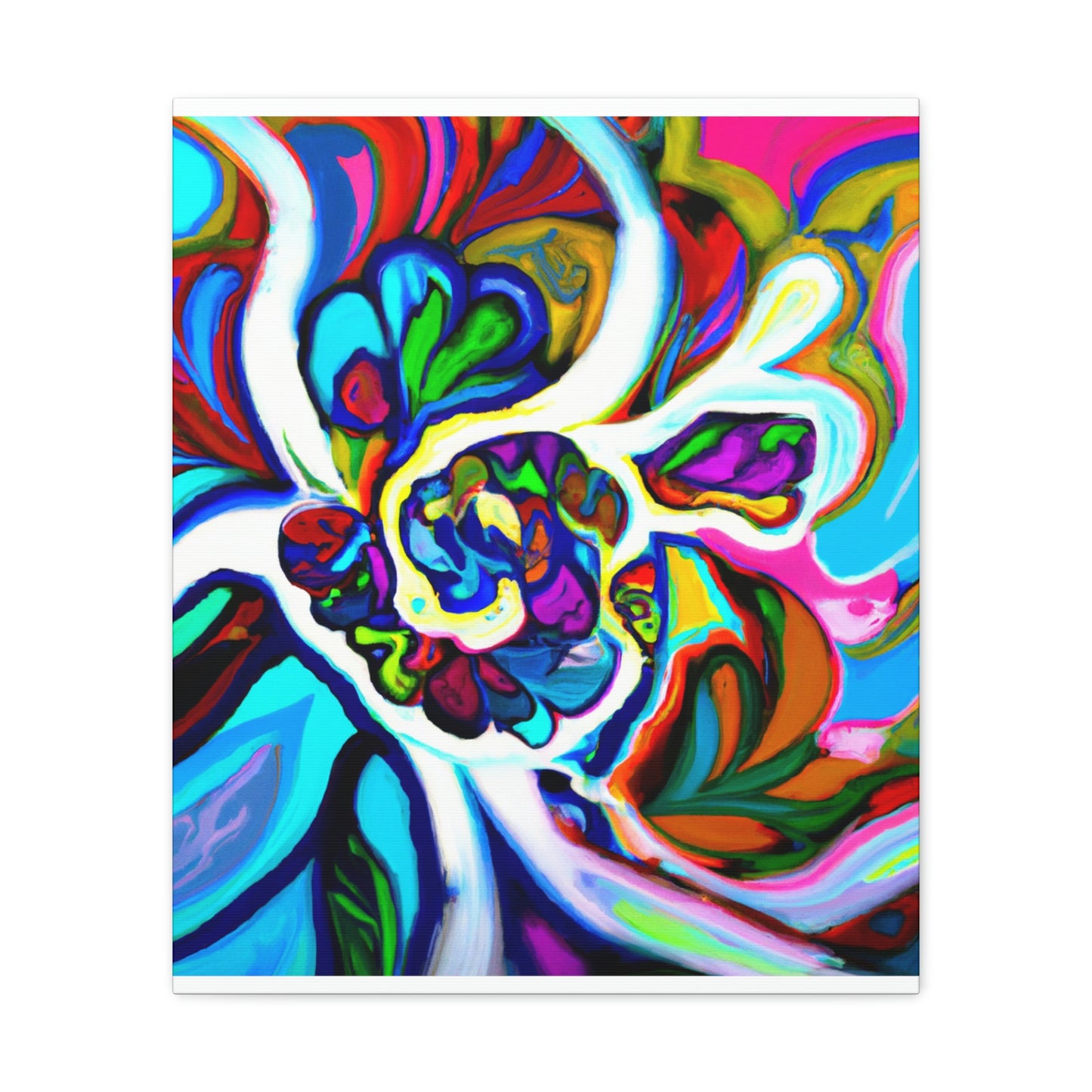 Psychedelic Bloom. - Canvas