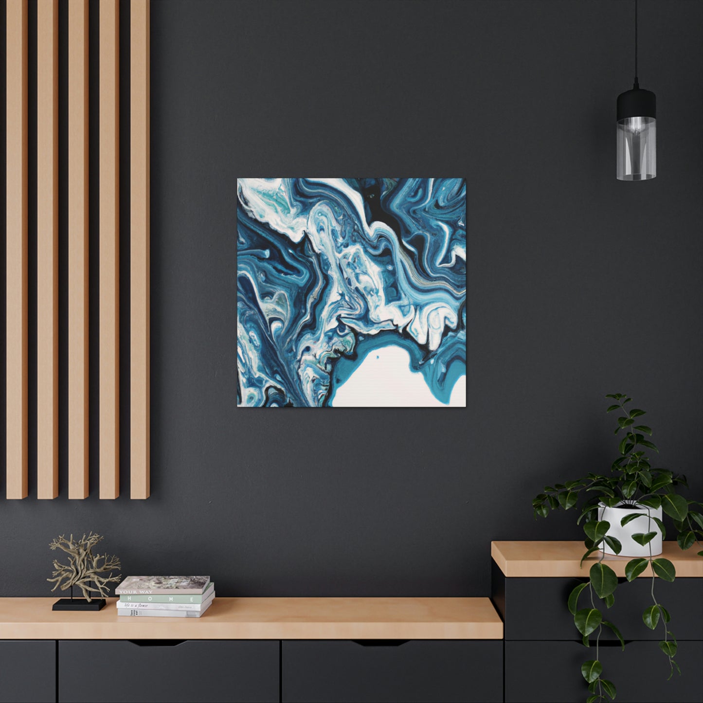 "Blue Harmony". - Canvas