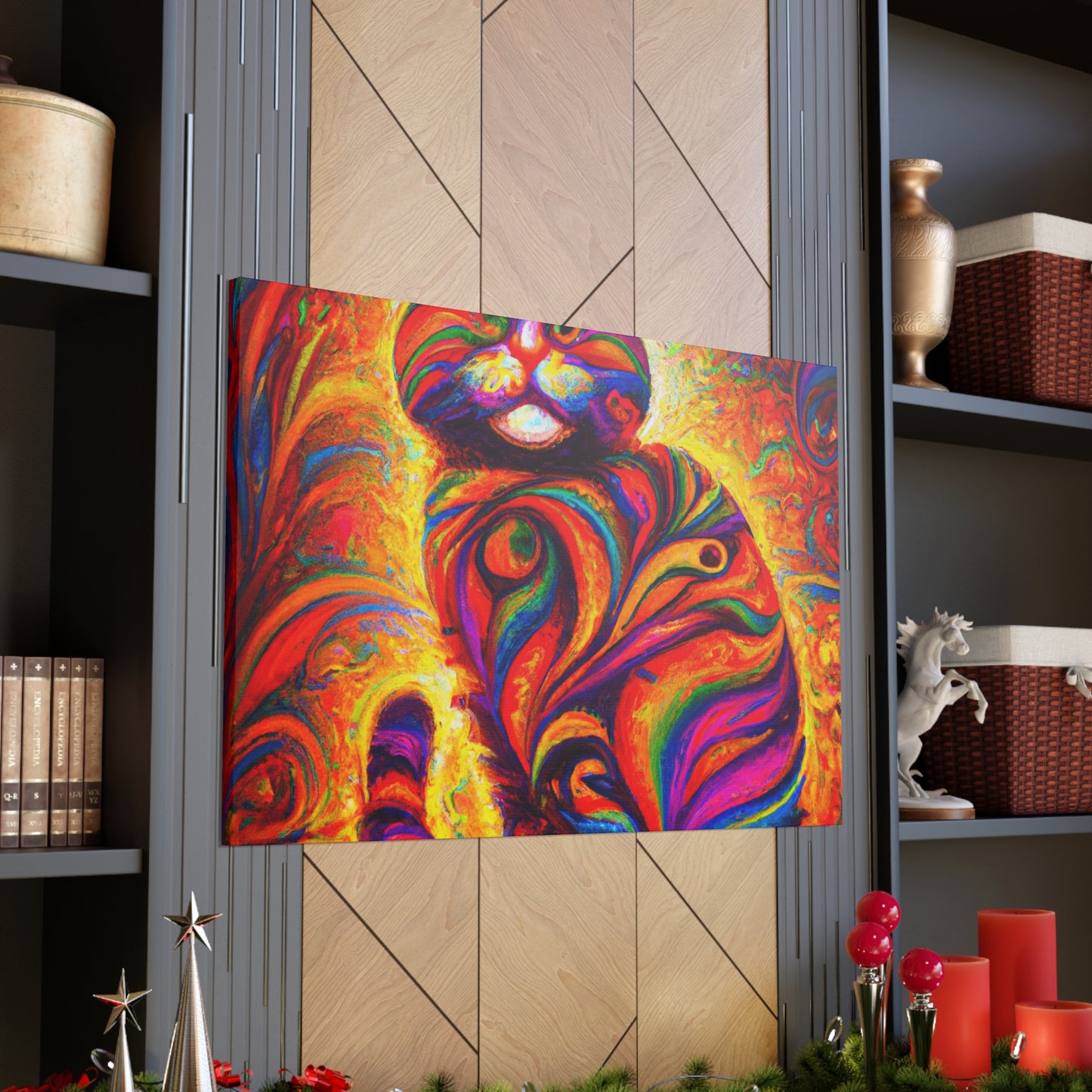 Feline Floral - Canvas