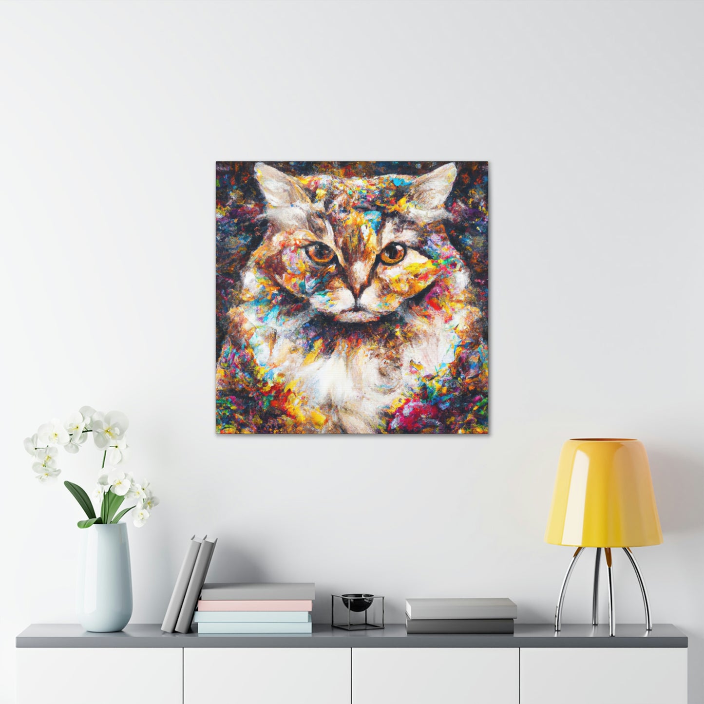 Flower Cat - Canvas