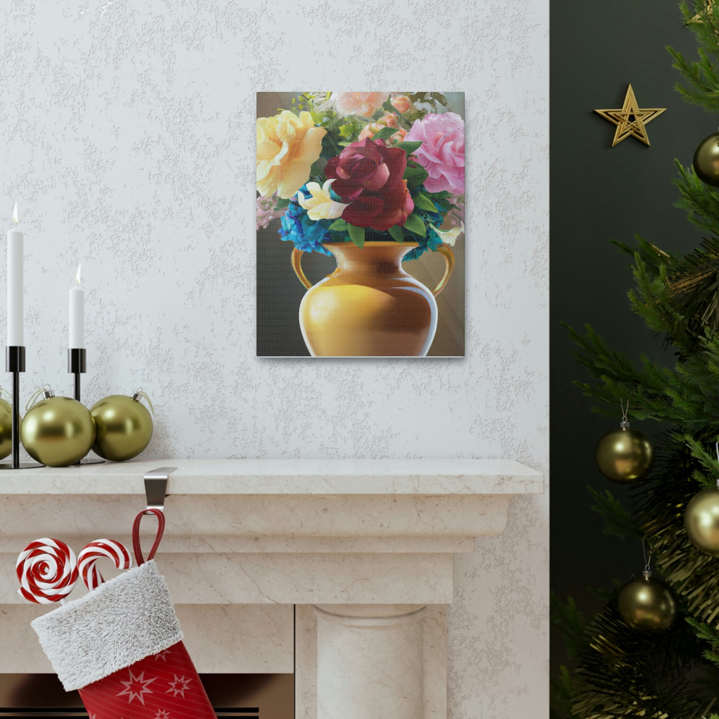 Vase Blossom Splendor - Canvas