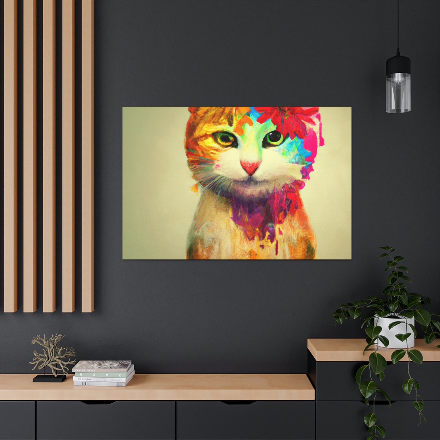 Flower Cat - Canvas