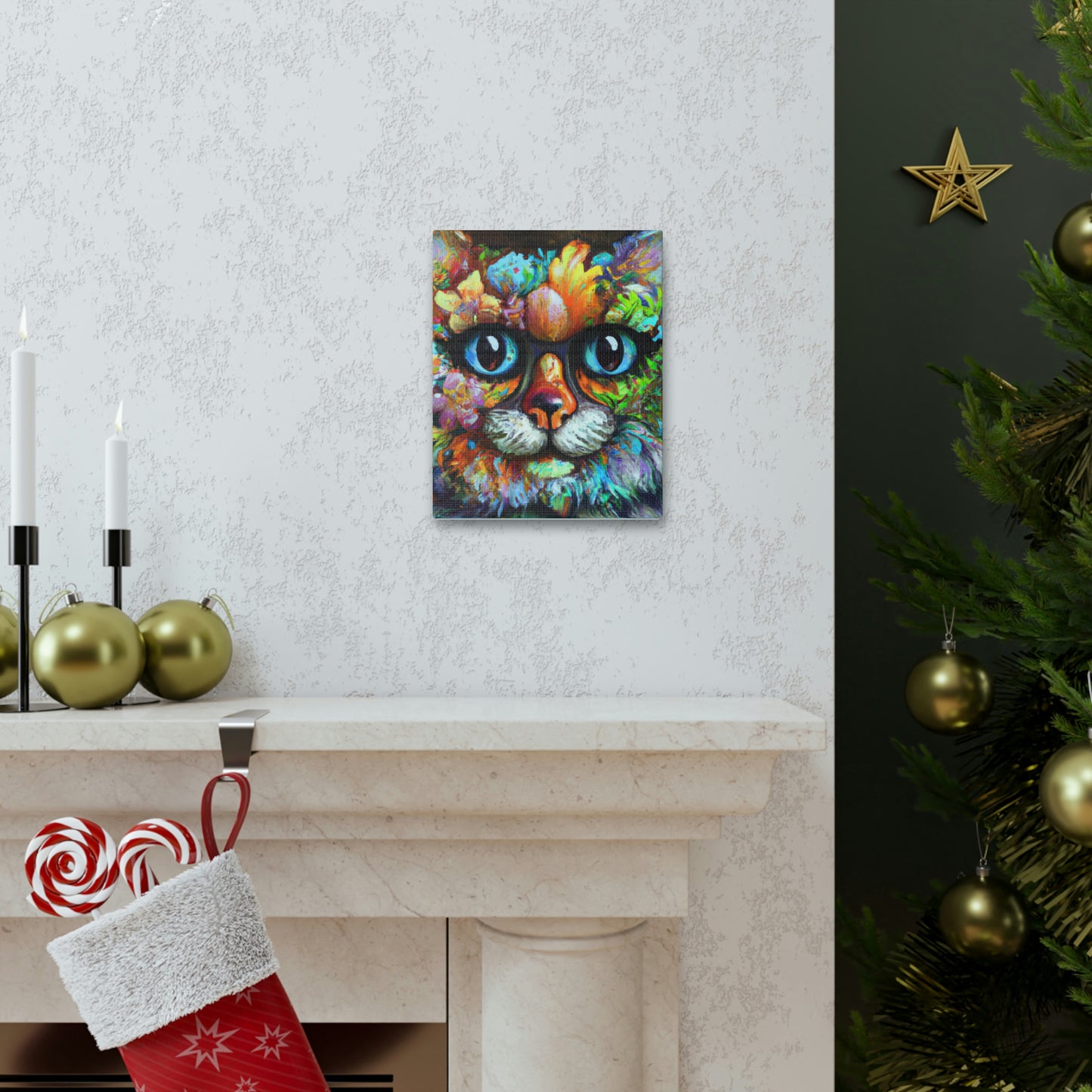 Blissful Cat - Canvas