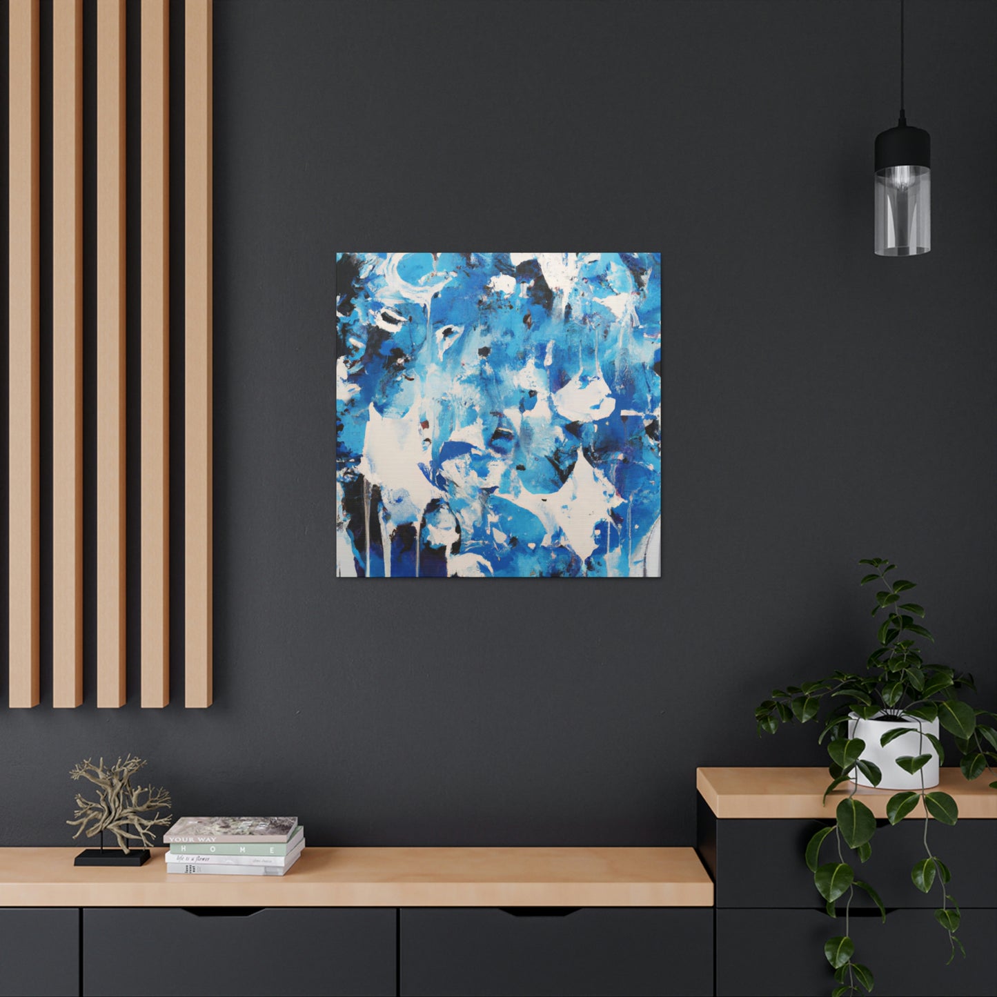 Blue Intricate Tiles - Canvas