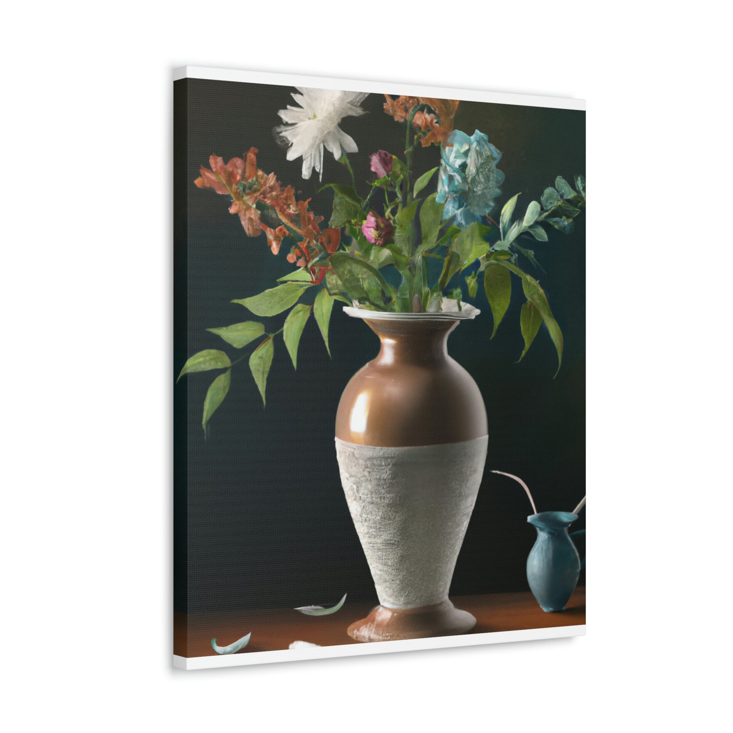 Fuschia Floral Finesse - Canvas