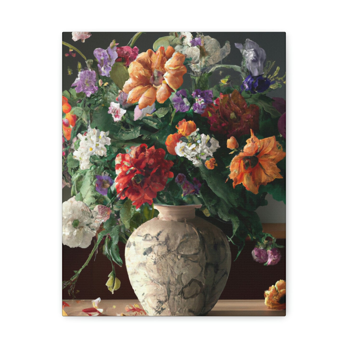 Vibrant Floral Bliss - Canvas
