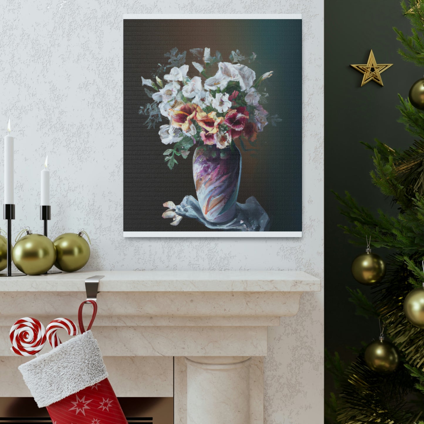 Floral Finesse Dreaming - Canvas