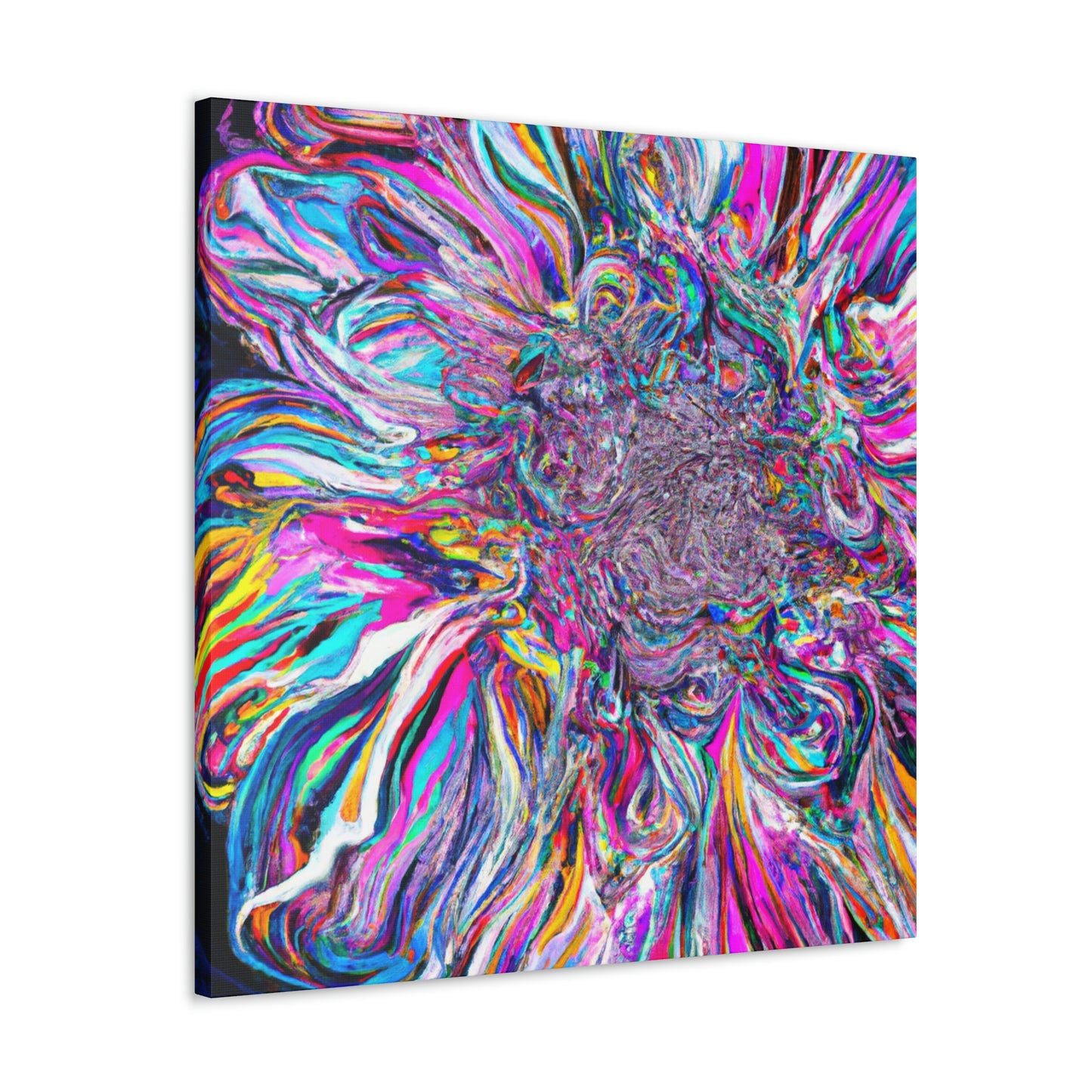 Psychedelic Bloom. - Canvas