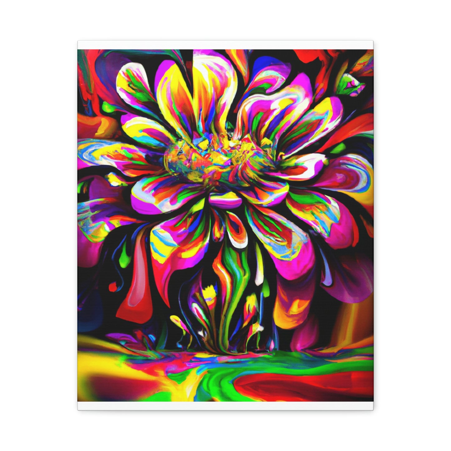 Groovy Bloom. - Canvas