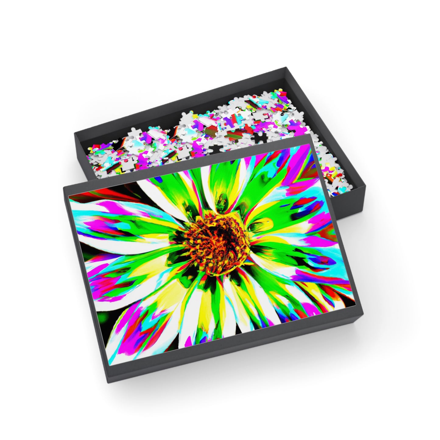 Psychedelic Floral Fancy- Puzzle