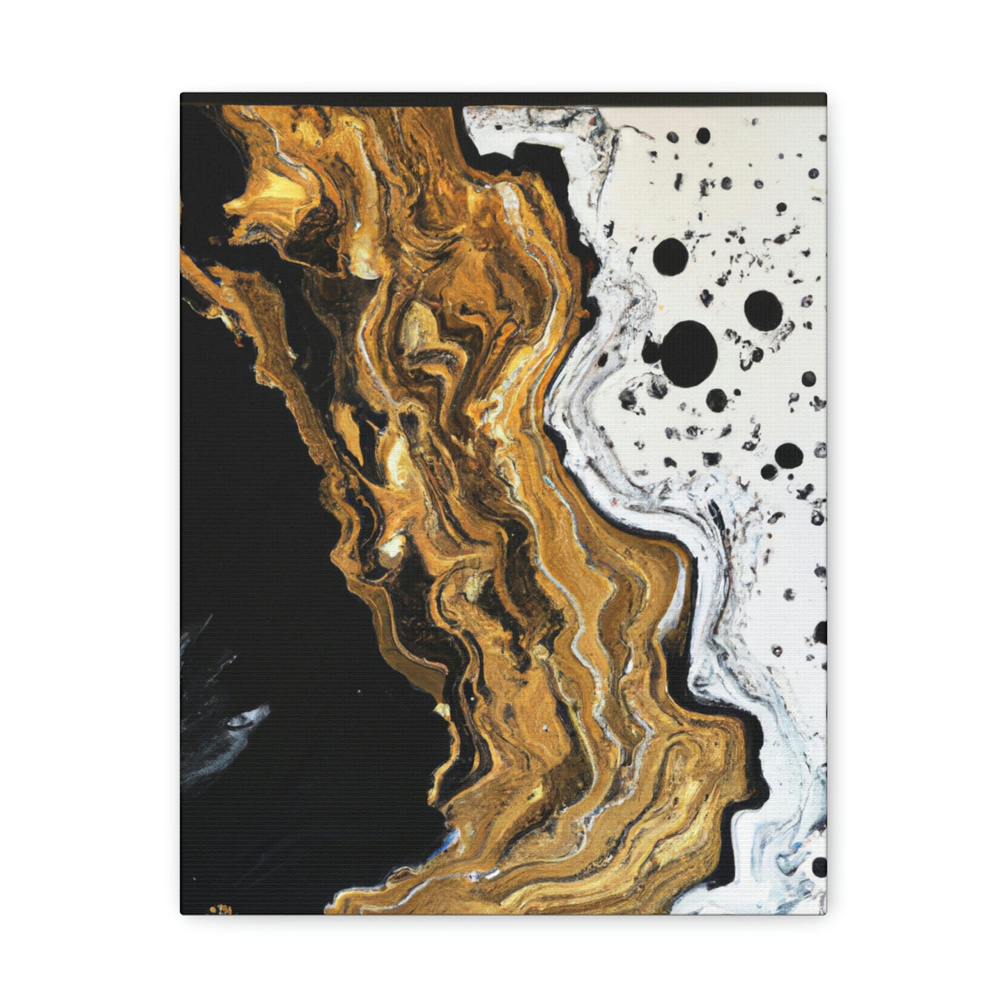 Midnight Gold Glitter - Canvas