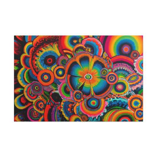 "Psychedelic Petals" - Canvas