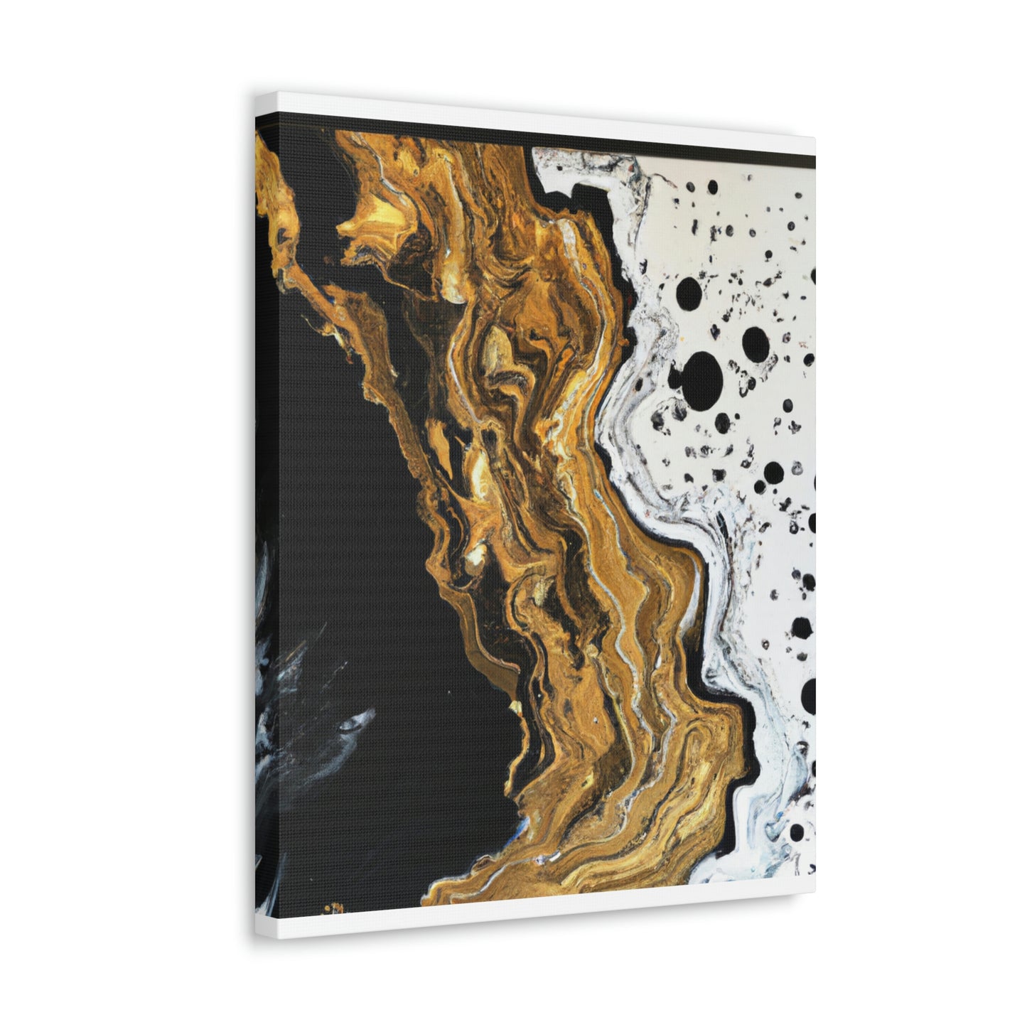 Midnight Gold Glitter - Canvas