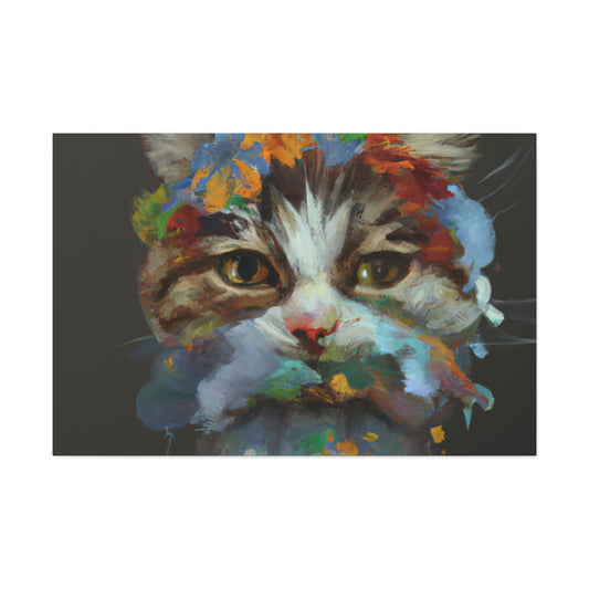 Daisycat. - Canvas