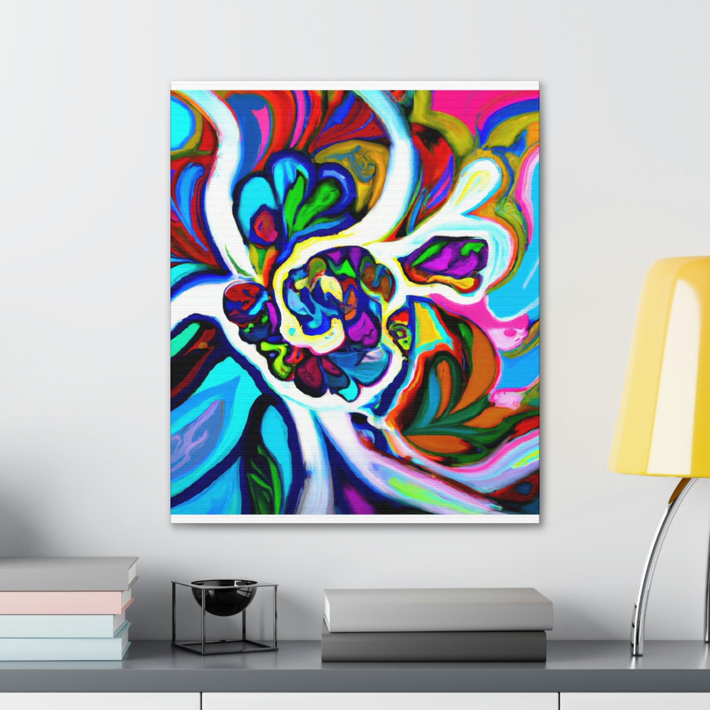 Psychedelic Bloom. - Canvas