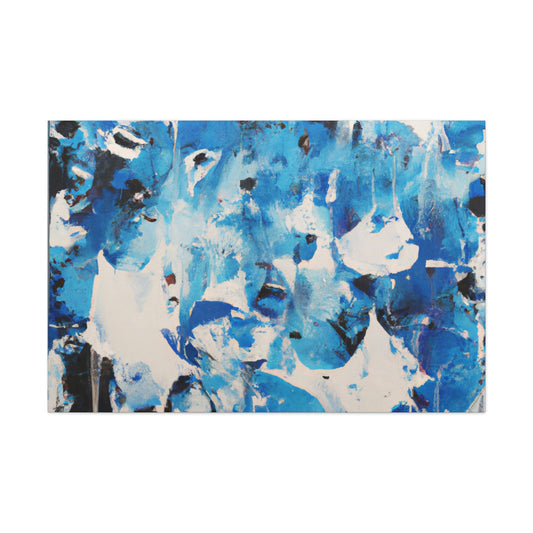 Blue Intricate Tiles - Canvas