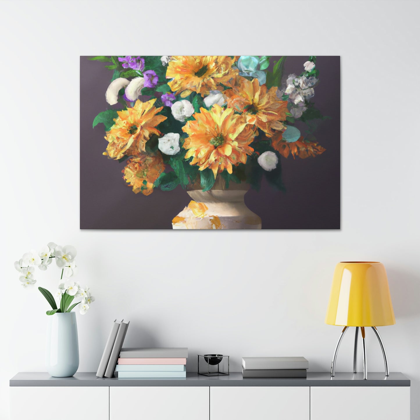 Vibrant Floral Dream - Canvas