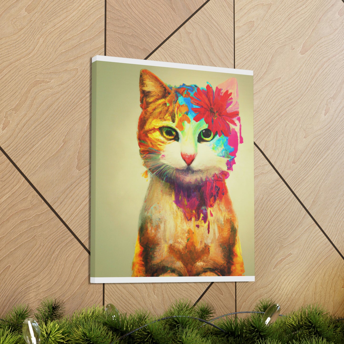 Flower Cat - Canvas