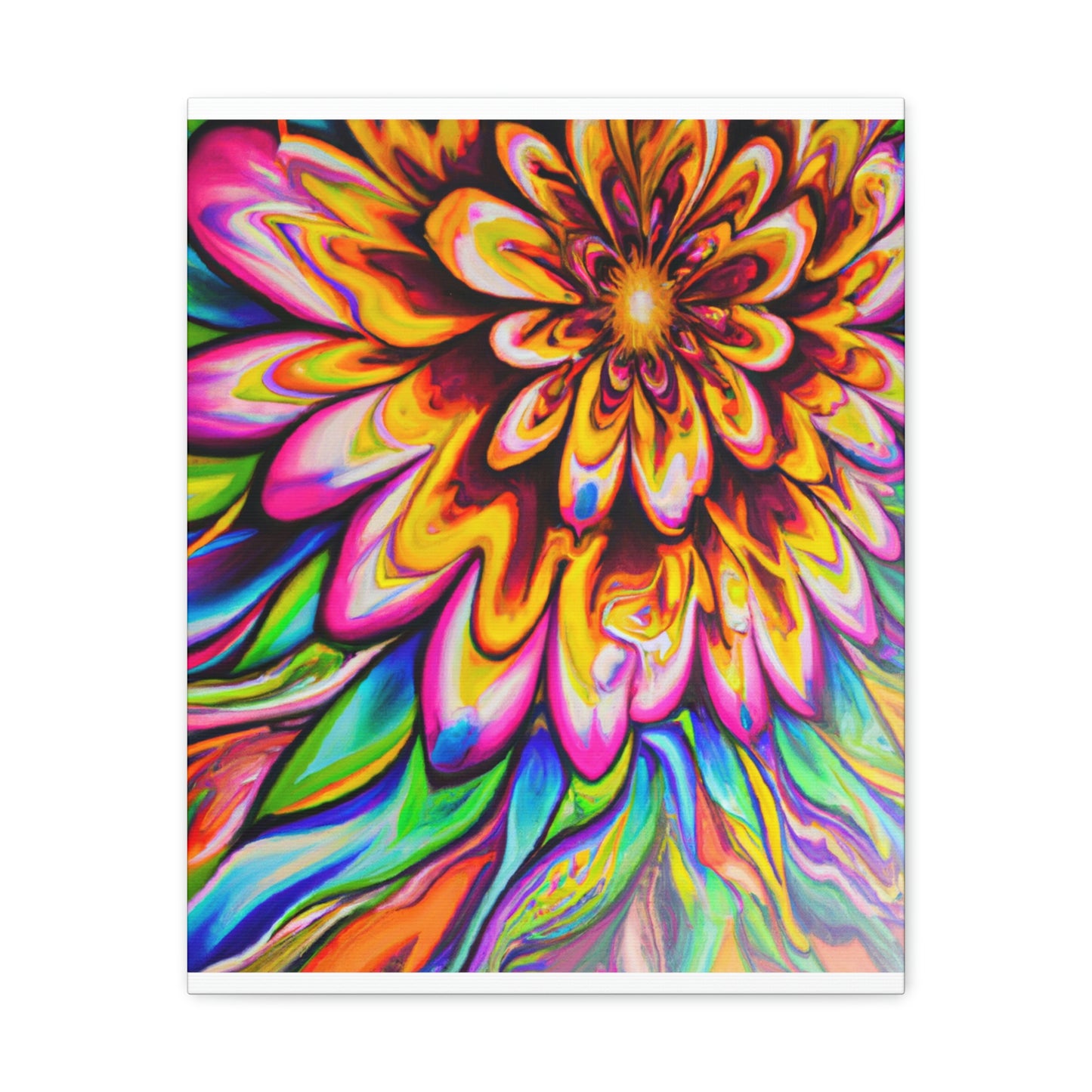 Psychedelic Bloom - Canvas