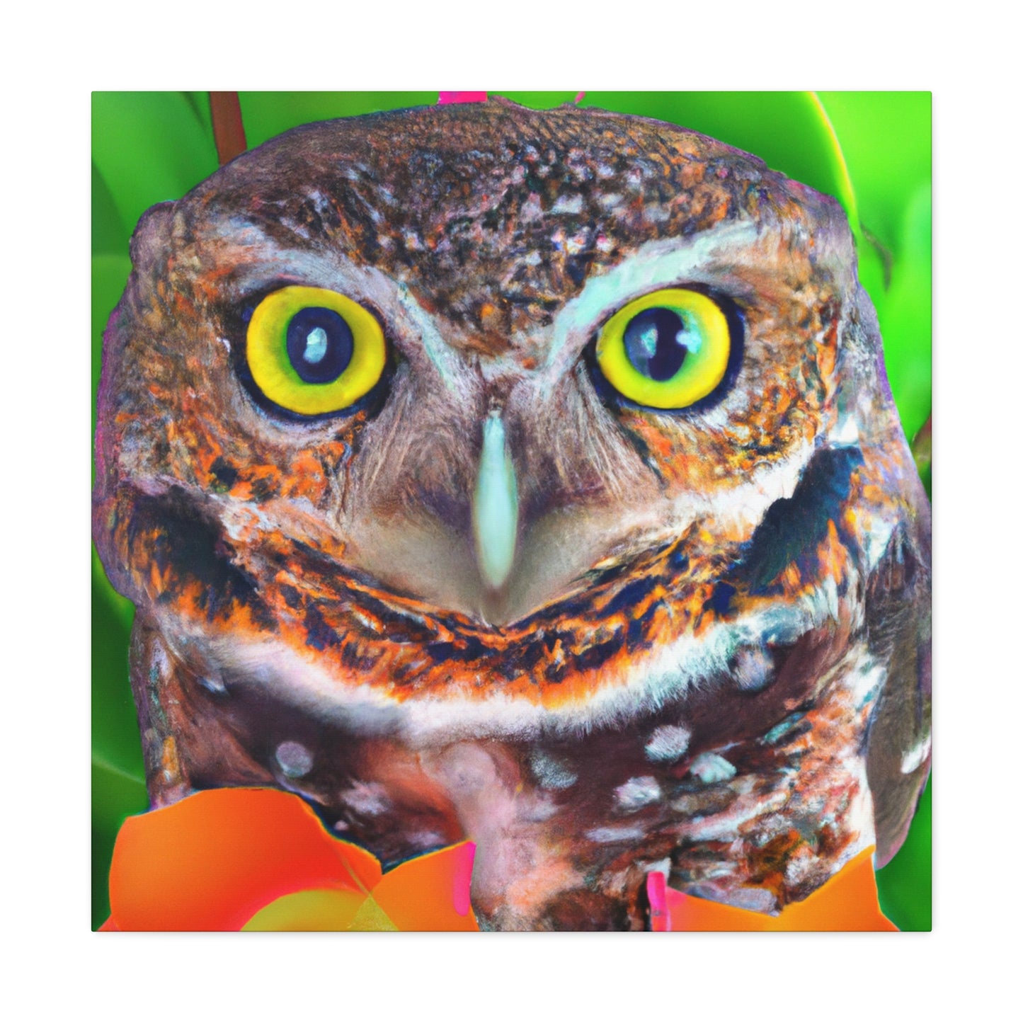 Owl Splendor. - Canvas