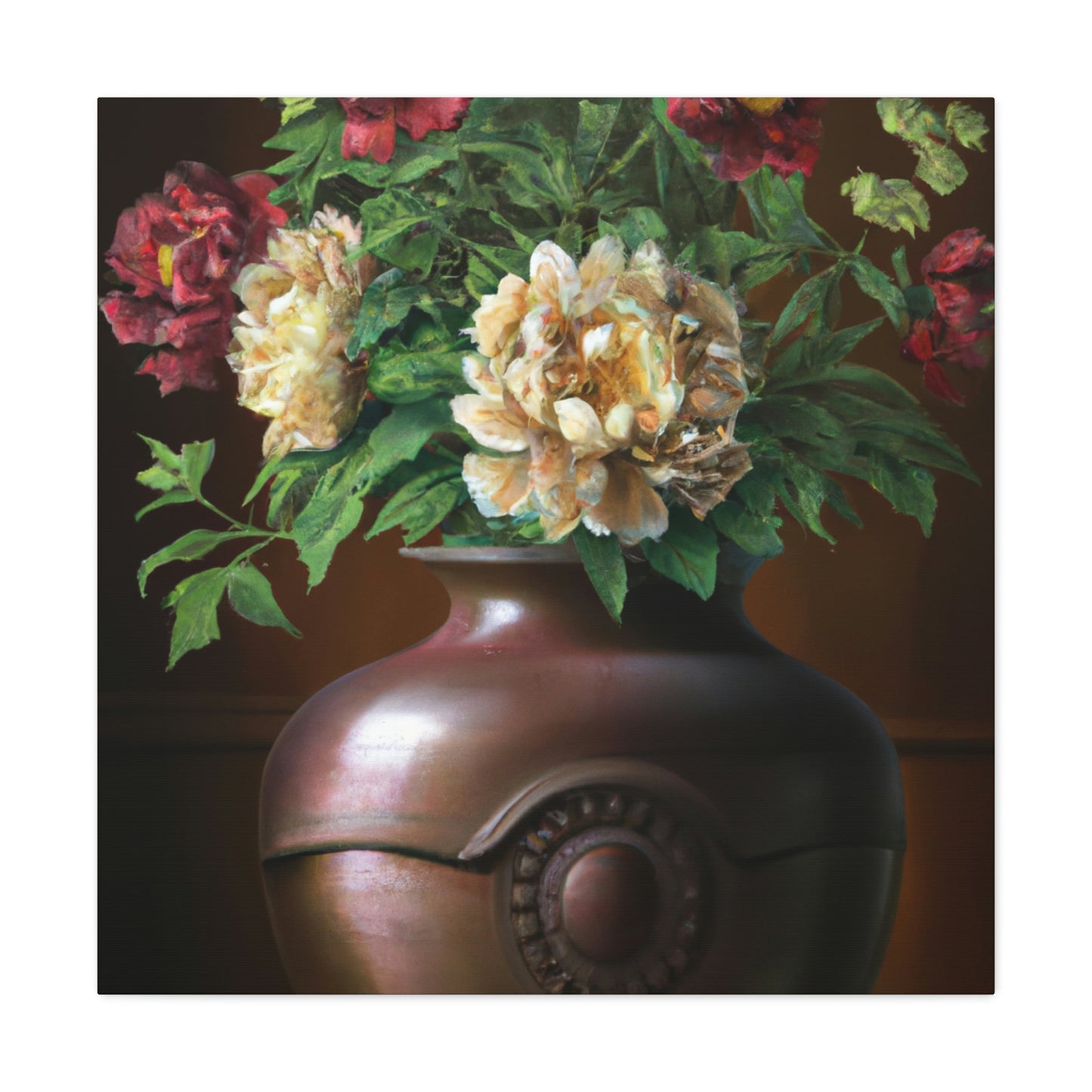 Vase Palette Flourish - Canvas