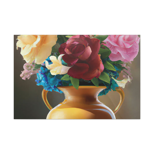 Vase Blossom Splendor - Canvas