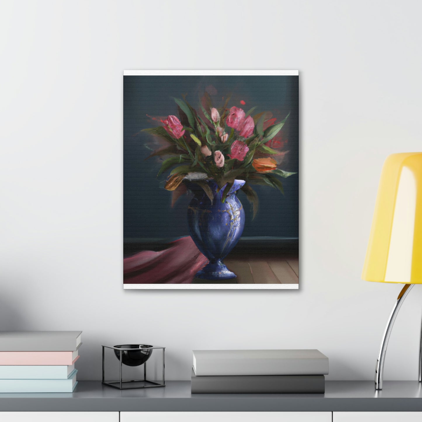 "Floral Finesse Flourish - Canvas