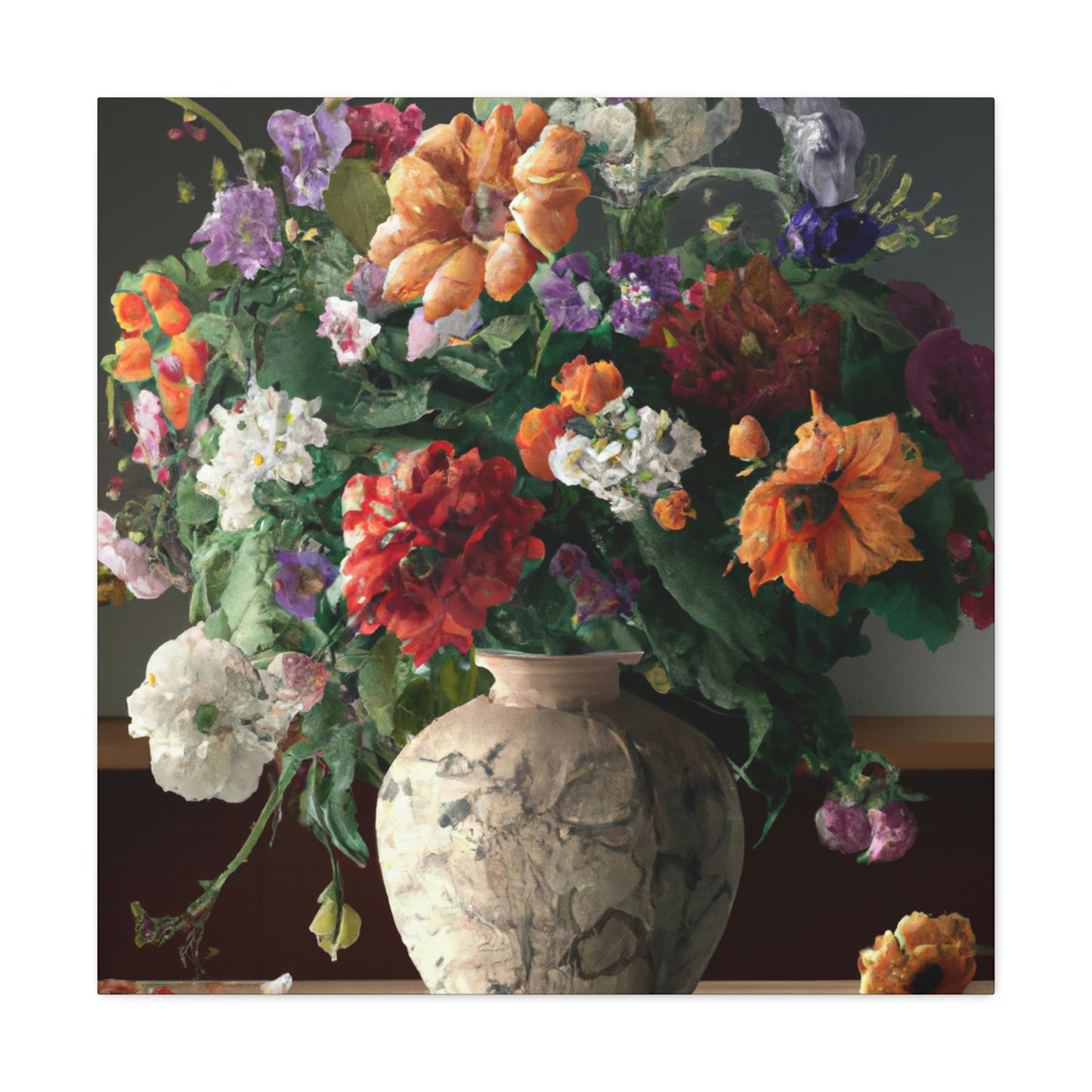 Vibrant Floral Bliss - Canvas