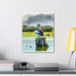 Aquatic Pelican Dream. - Canvas