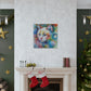 Flowered Feline - Canvas