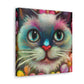 Feline FloraFade - Canvas