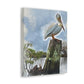 Aquatic Pelican Sunset - Canvas