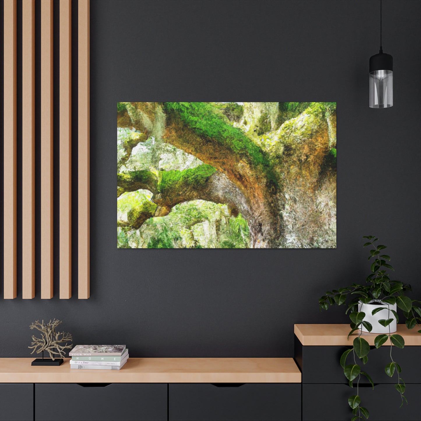 Vibrant Oak Harmony - Canvas