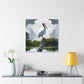 Marshy Pelican Sky. - Canvas
