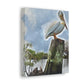 Aquatic Pelican Sunset - Canvas