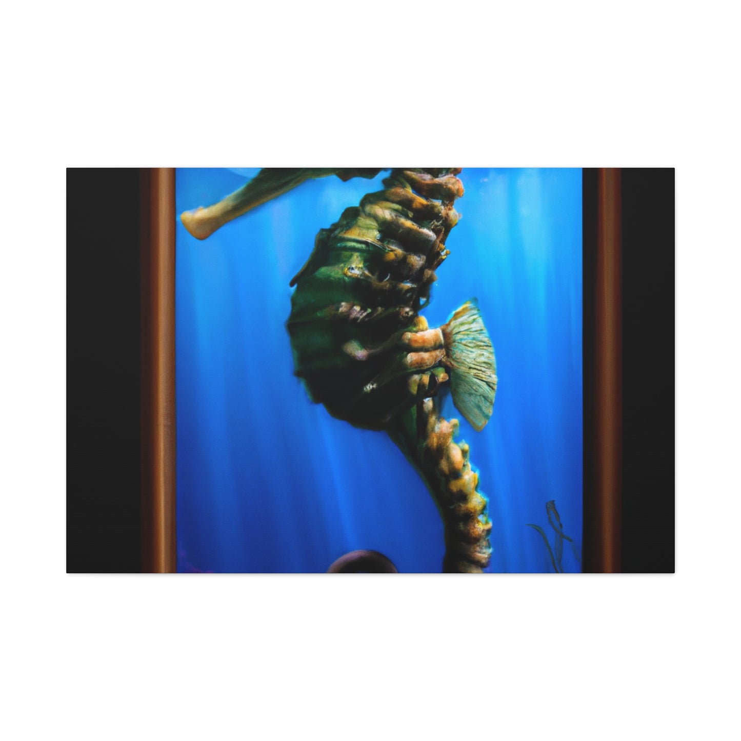 Ocean Seahorse Glint - Canvas
